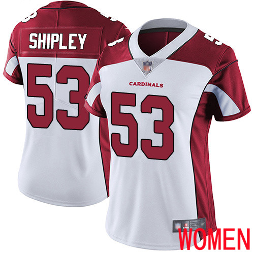 Arizona Cardinals Limited White Women A.Q. Shipley Road Jersey NFL Football #53 Vapor Untouchable